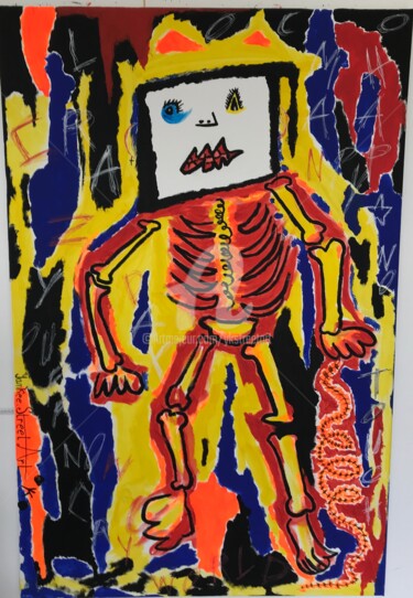 绘画 标题为“crazy man” 由Ykstreetart, 原创艺术品, 丙烯
