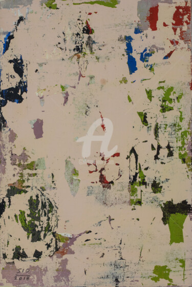 Painting titled "Inward Thoughts V" by Sio Montera, Original Artwork, Acrylic