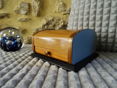 Boîte années 30 Art Déco Objet déco collection Design intitulée "Boîte années 30 Art…" par Lin-Et-Patine, Œuvre d'art originale, Accessoires