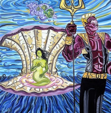 Peinture intitulée "Alice au pays de Ma…" par Vincent Gibert, Œuvre d'art originale, Huile