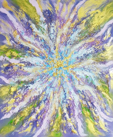 Peinture intitulée "Peinture énergétique" par Nathalie Jaulin, Œuvre d'art originale, Acrylique