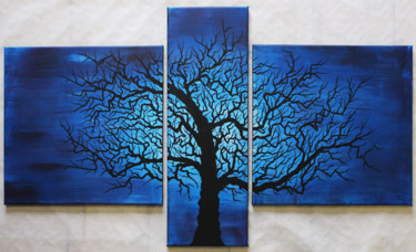 Arbre Tortueux Malerei mit dem Titel "Arbre Tortueux" von Jonathan Pradillon, Original-Kunstwerk, Acryl
