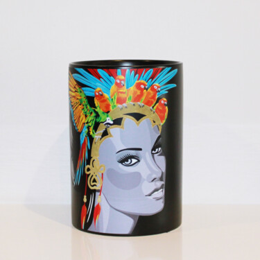 Artisanat intitulée "La Princesse série…" par Ann'Soco, Œuvre d'art originale, Salle de bains