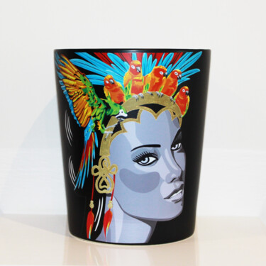 Artisanat intitulée ""Le Roi" série Mamz…" par Ann'Soco, Œuvre d'art originale, Décoration de maison