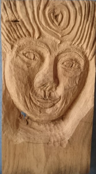 Sculpture intitulée "rayonnement.jpg" par Martine Chatain Ottelé, Œuvre d'art originale, Bois