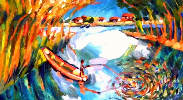 Pintura intitulada "Un million visiteurs" por Slobodan Spasojevic (Spaki), Obras de arte originais, Óleo