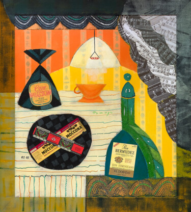 绘画 标题为“Still Life with Ron…” 由Tomasz, 原创艺术品, 丙烯