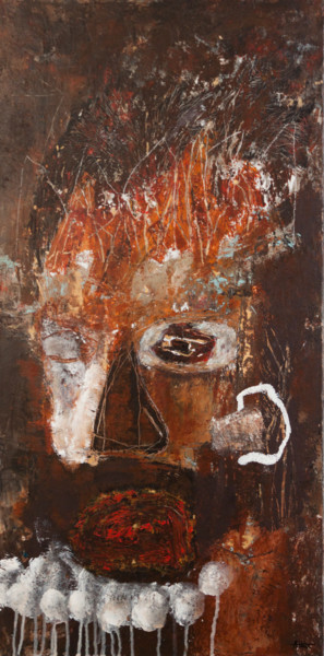 Peinture intitulée "La cour des miracles" par Véronique Attia, Œuvre d'art originale, Acrylique