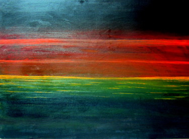Peinture intitulée "horizons-lumieres-d…" par Marianne Charlotte Mylonas-Svikovsky (Marlo), Œuvre d'art originale, Acrylique