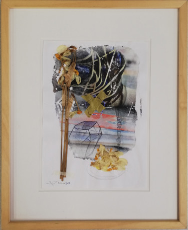 Dessin intitulée "In bloom herbier n°…" par Baptiste Vanweydeveldt, Œuvre d'art originale, Collages