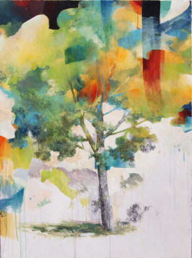Painting titled "Le ciel dans son fe…" by Yan Vita, Original Artwork, Acrylic