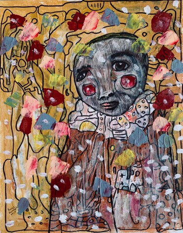 绘画 标题为“Waiting for circus…” 由Pavel Kuragin, 原创艺术品, 丙烯