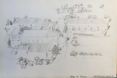 Drawing titled "ABBAYE DE SENANQUE…" by Michel Moskovtchenko, Original Artwork