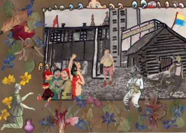 拼贴 标题为“Salvation of pain.(…” 由Phil Colisov, 原创艺术品, 其他