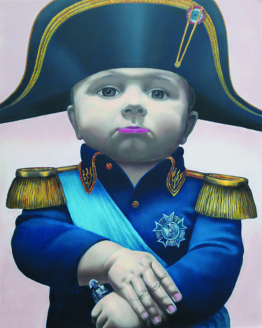 数字艺术 标题为“Napoleon-young gene…” 由Pawel Luchowski, 原创艺术品, 2D数字工作 安装在铝上