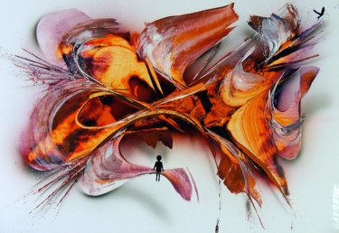 Subsconscient - Bombes et acrylique Pintura intitulada "Subsconscient - Bom…" por Airgone, Obras de arte originais, Tinta spray