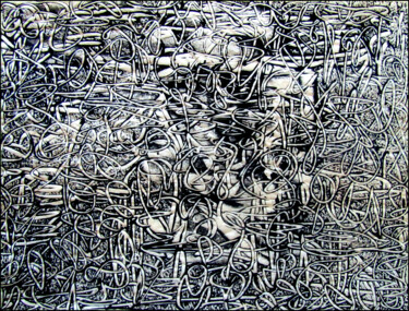 印花与版画 标题为“MONOTYPE NOIR PAPIE…” 由Alain Lamy, 原创艺术品, 蒙纳