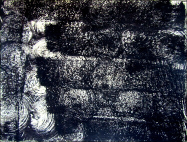 印花与版画 标题为“MONOTYPE NOIR PAPIE…” 由Alain Lamy, 原创艺术品, 蒙纳