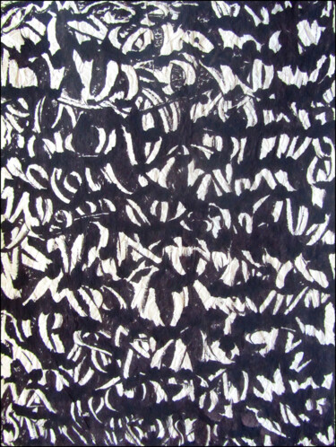 印花与版画 标题为“MONOTYPE NOIR PAPIE…” 由Alain Lamy, 原创艺术品, 蒙纳