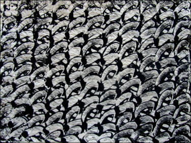 印花与版画 标题为“MONOTYPE NOIR PAPIE…” 由Alain Lamy, 原创艺术品, 蒙纳