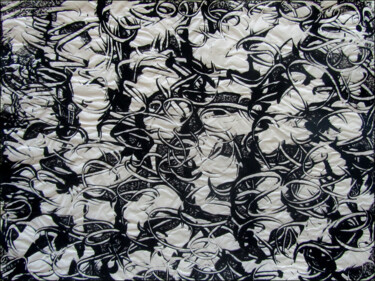 印花与版画 标题为“MONOTYPE NOIR PAPIE…” 由Alain Lamy, 原创艺术品, 蒙纳