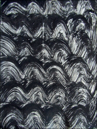印花与版画 标题为“MONOTYPE NOIR PAPIE…” 由Alain Lamy, 原创艺术品, 蒙纳