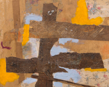 Collages titled "There is a secret d…" by Donald Mcleman, Original Artwork, Collages Mounted on Wood Panel