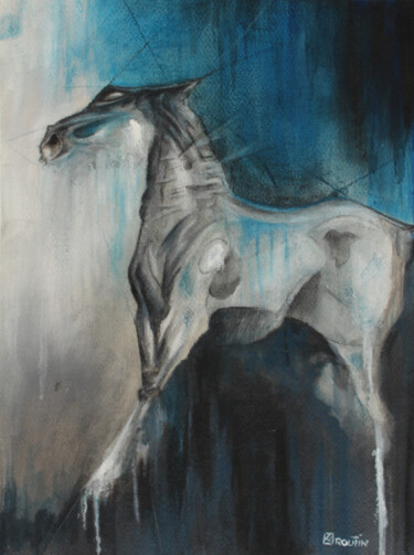 Nu équin - Ether Peinture intitulée "Nu équin - Ether" par Richard Routin, Œuvre d'art originale, Acrylique