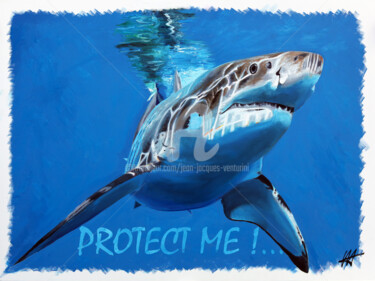 Peinture intitulée "Protect me !  / 5.j…" par Jean-Jacques Venturini, Œuvre d'art originale, Huile