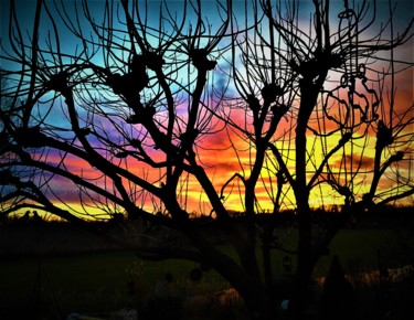 '' Coucher de Soleil '' Photographie intitulée "'' Coucher de Solei…" par Gil'Ber Pautler, Œuvre d'art originale, Photographie numérique Monté sur A…