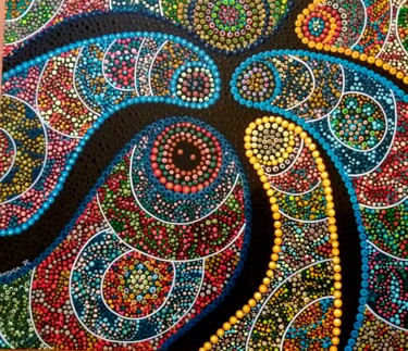 Peinture intitulée "POUPÉES RUSSES" par Sandra.R - Un Pointctout, Œuvre d'art originale, Acrylique