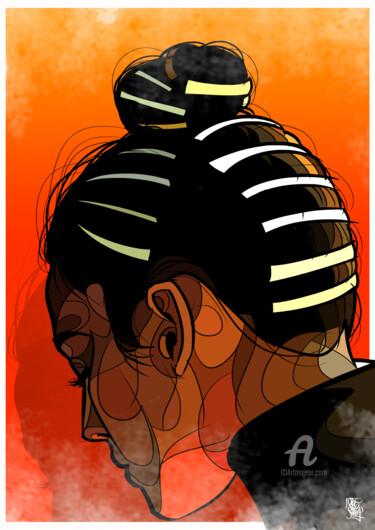 Arts numériques intitulée "O Thoughts" par Art De Noé, Œuvre d'art originale, Peinture numérique