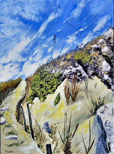 Peinture intitulée "Sous le vent" par Pascal Baudot, Œuvre d'art originale, Huile