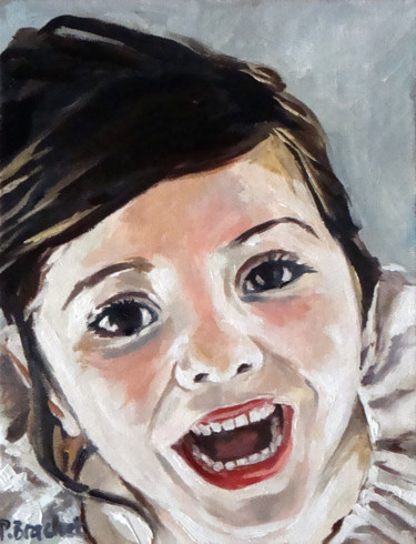 Peinture intitulée "A pleines dents" par Pascal Brachet, Œuvre d'art originale