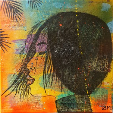 Peinture intitulée "Tout en douceur, 30…" par Sonia Michel, Œuvre d'art originale, Acrylique