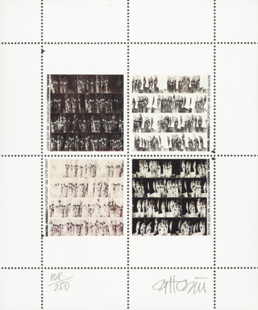 Printmaking titled "1/2 Droite 1/2 Gauc…" by Hosszu, Original Artwork, Paper