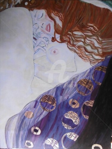 Peinture intitulée "Danaé, copie de Kli…" par Brigitte Barcelo, Œuvre d'art originale, Acrylique