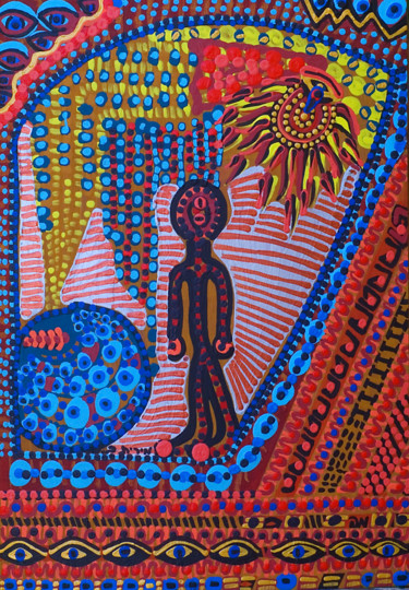 Obra de arte creative Israeli artist Mirit Ben-Nun 绘画 标题为“Obra de arte creati…” 由Mirit Ben-Nun, 原创艺术品, 丙烯