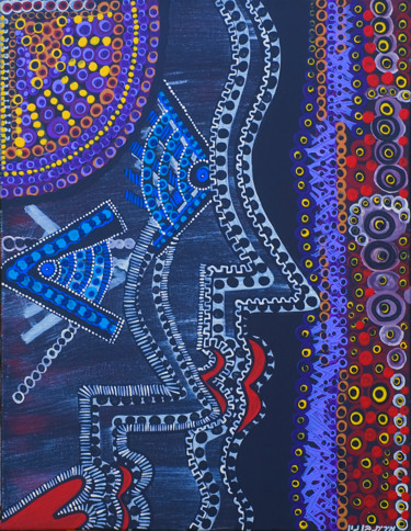 Obra de arte by Mirit Ben-Nun Israeli artist 绘画 标题为“Obra de arte by Mir…” 由Mirit Ben-Nun, 原创艺术品, 丙烯