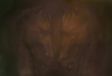 Painting titled "Warhorse" by Coupe Mike, Original Artwork