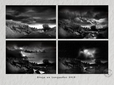Orage en Languedoc Arts numériques intitulée "Orage en Languedoc" par Patrick Danion (spasp), Œuvre d'art originale, Photo montage