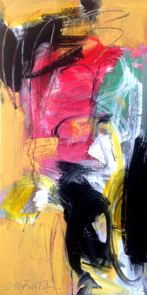 French cancan Peinture intitulée "French cancan" par Gilbert Laporta, Œuvre d'art originale, Acrylique