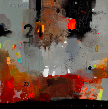 Painting titled "Corrosion of metal-6" by Viktor Sheleg, Original Artwork, Acrylic