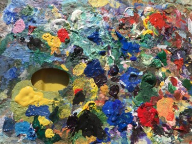Peinture intitulée "l'oeil de l'artiste…" par Jean Barace, Œuvre d'art originale
