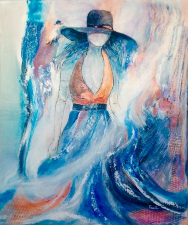 Peinture intitulée "La Capeline" par Frall, Œuvre d'art originale, Acrylique