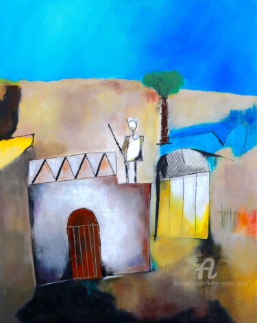 Peinture intitulée "Fort Sagane" par Paddy Manlay (Paddy), Œuvre d'art originale, Acrylique