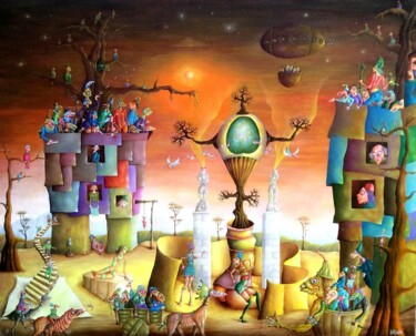 VORTEX Peinture intitulée "VORTEX" par Andrej Platounov, Œuvre d'art originale, Huile