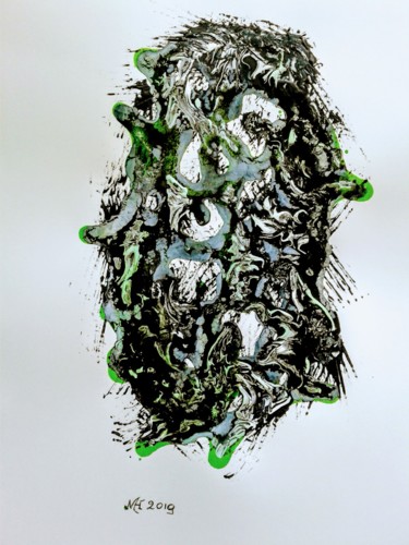 Schilderij getiteld "20190401-120223.jpg" door Marianne Huizinga, Origineel Kunstwerk