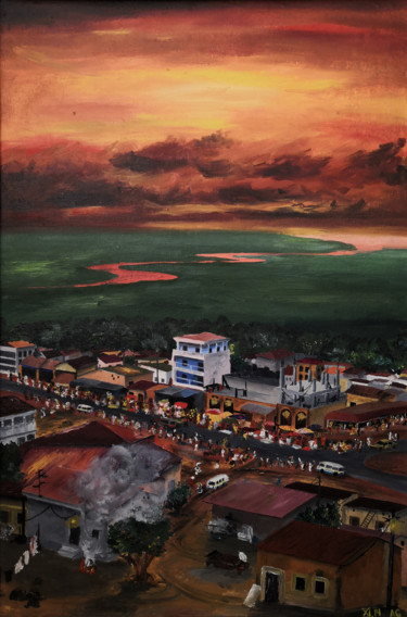 Painting titled ""konakry-I"" by Anthony Lebedev, Original Artwork, Oil