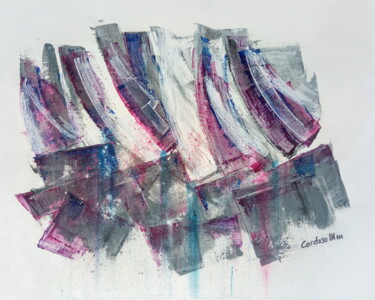 CAP SUR CALVI Peinture intitulée "CAP SUR CALVI" par Cardoso Manu, Œuvre d'art originale, Acrylique Monté sur Châssis en bois